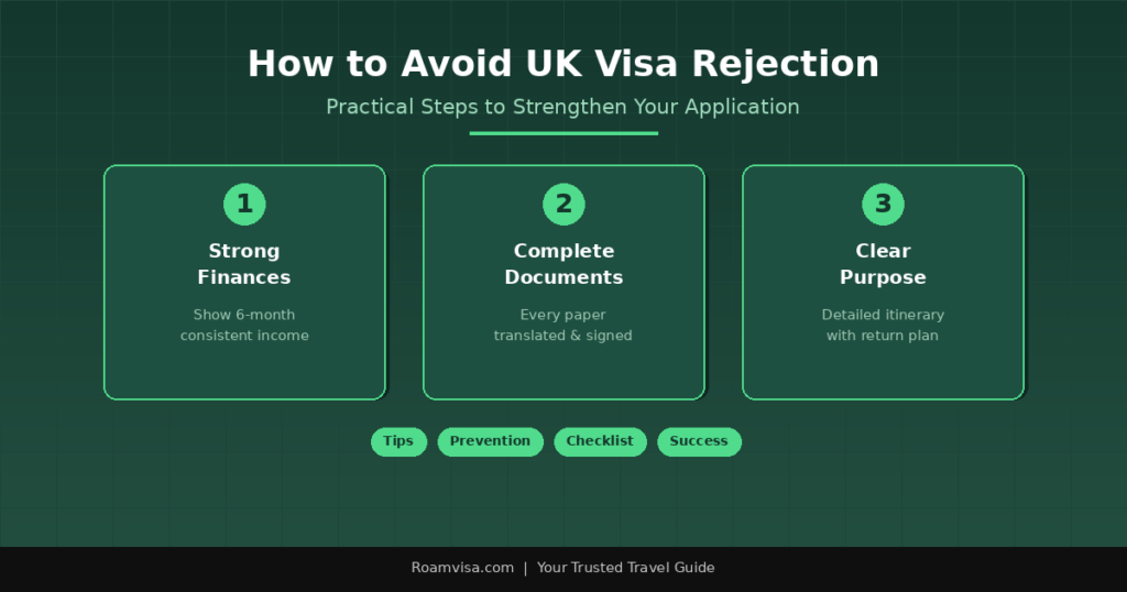 Three key strategies to strengthen UK visa application and avoid rejection