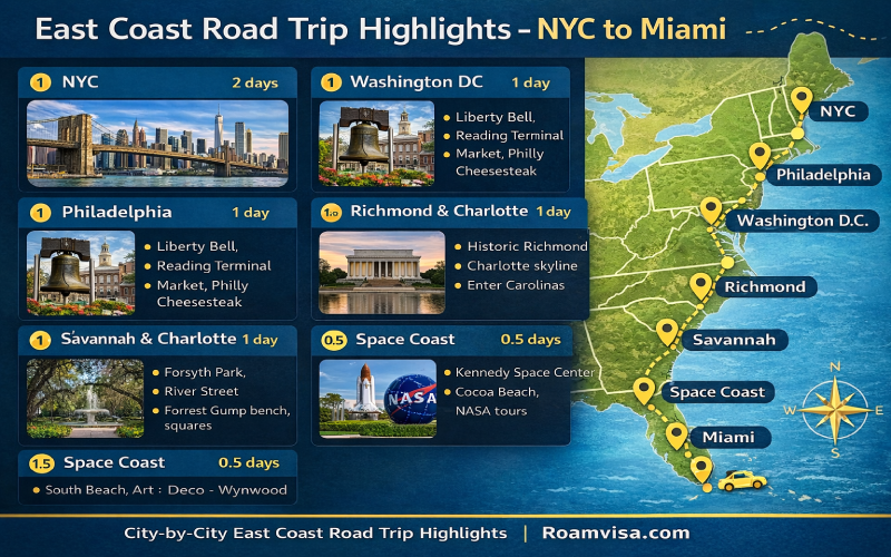 USA East Coast Road Trip