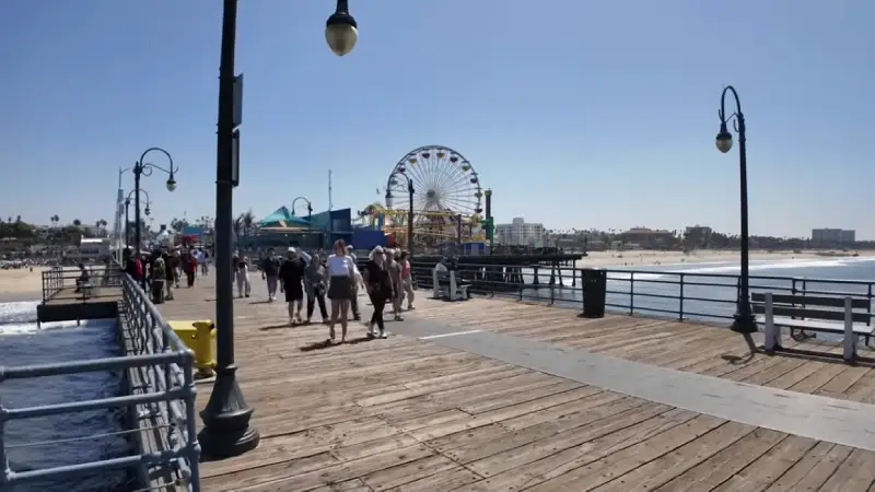 Santa Monica Pier and beach