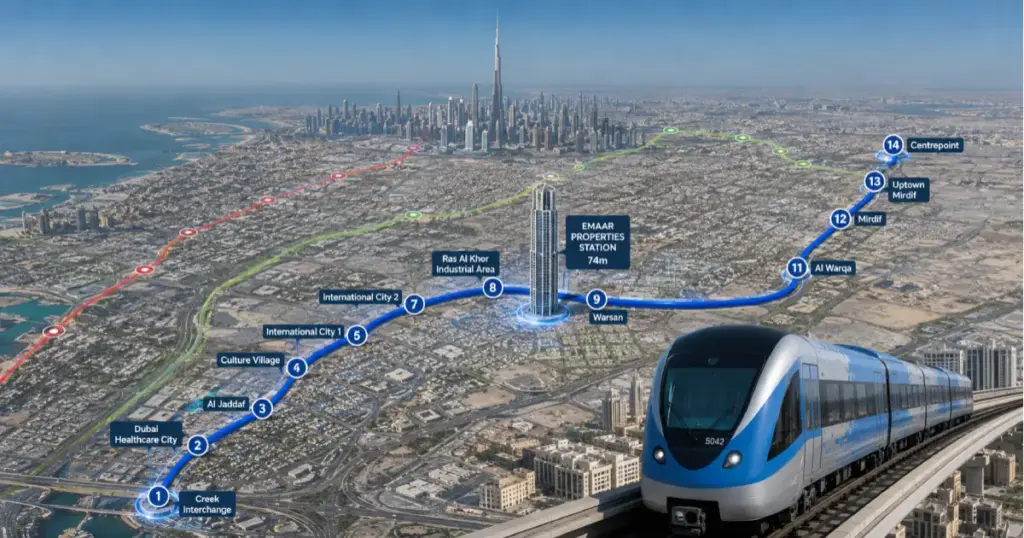 Dubai Metro Blue Line Guide