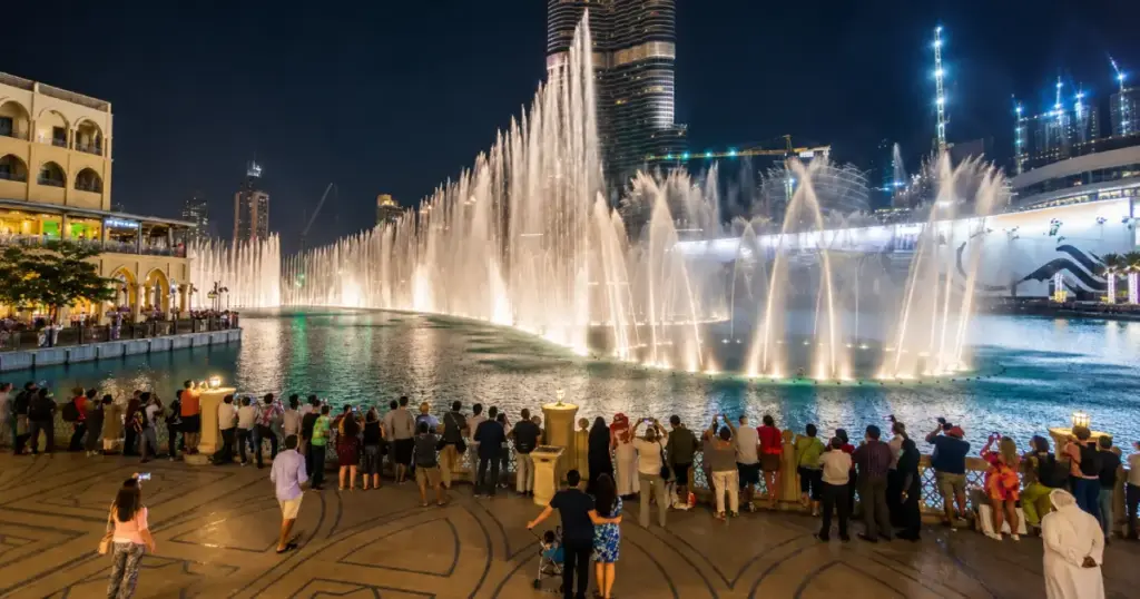 Dubai Fountain and The Dubai Mall