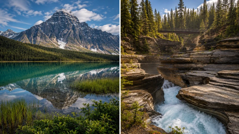 Waterfowl Lakes and Mistaya Canyon