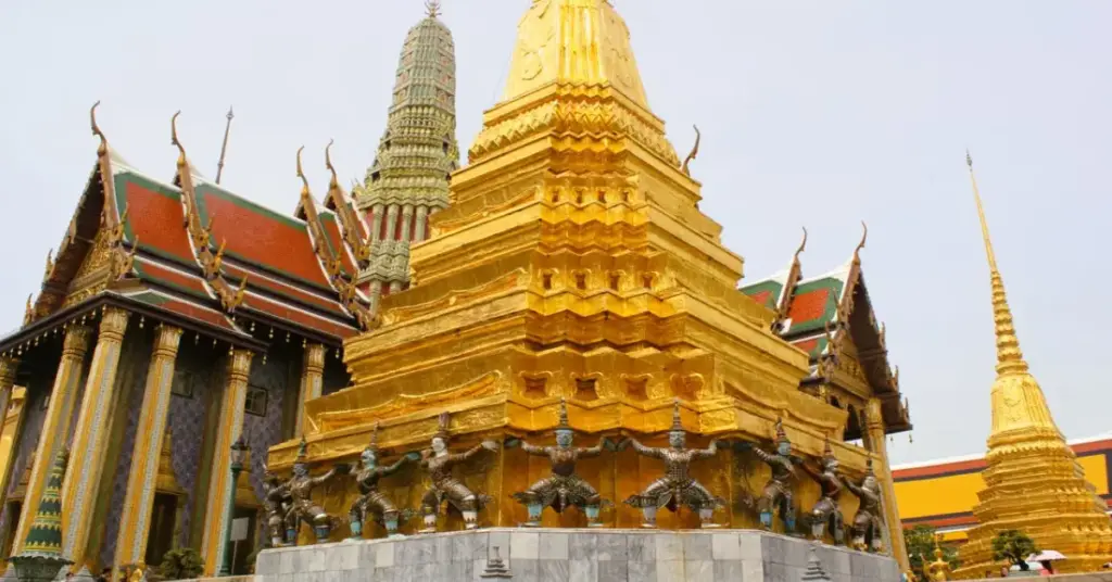 Thailand Travel Guide 2026Golden spires of the Grand Palace temple complex in Bangkok.