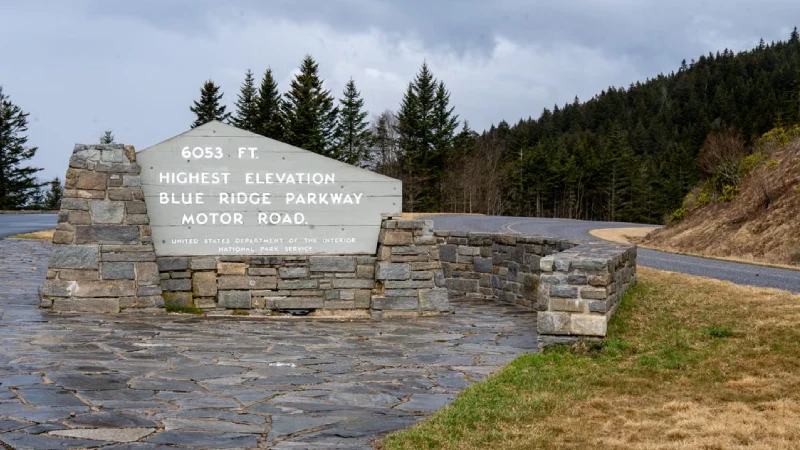 Blue Ridge Parkway Asheville mountains