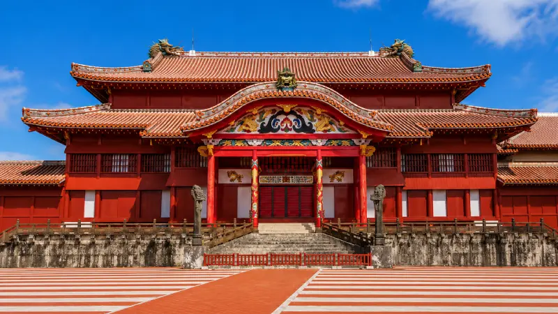 Shuri Castle in Naha