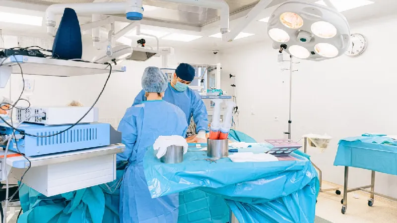 doctor treating patient in hospital emergency room Europe